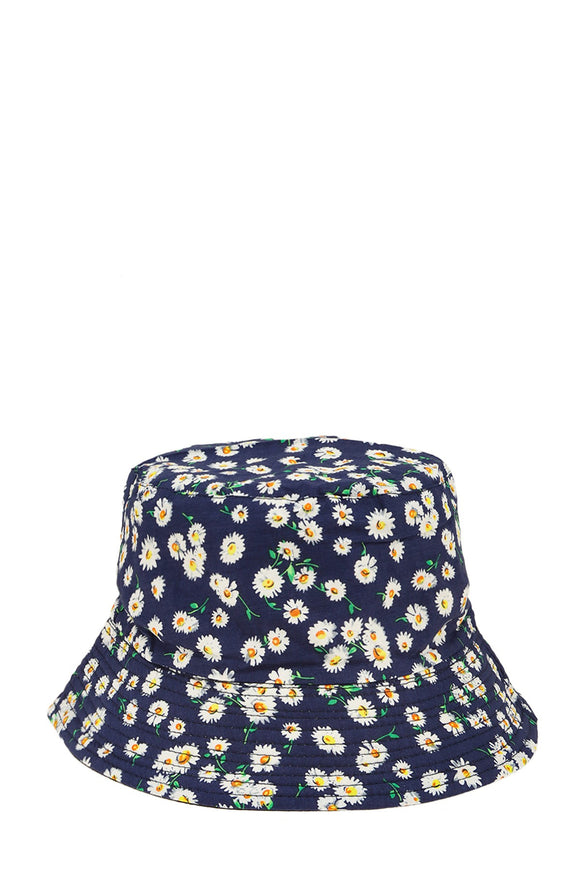 Flower Printed Reversible Bucket Hat