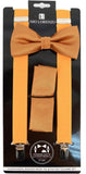 Suspender bow ties and pocket square set