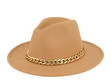 Chain fedora hat
